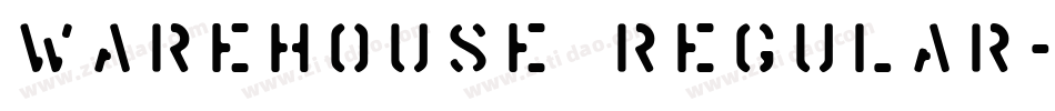 Warehouse Regular字体转换